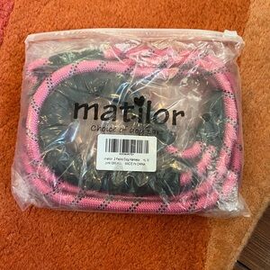 Matilor Pink Dog Leash and Harness Set 50 inches approx
